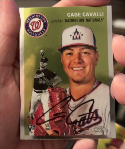 2023 Topps Chrome Platinum Anniversary #84 Cade Cavalli — front