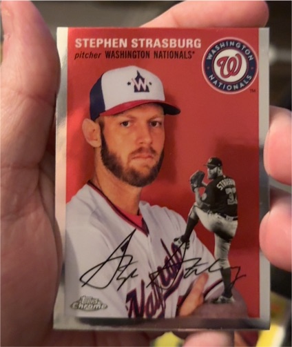 2023 Topps Chrome Platinum Anniversary #328 Stephen Strasburg Washington Nationals — front