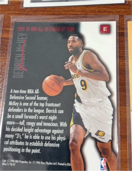 1995-96 Fleer #8 Derrick McKey — front