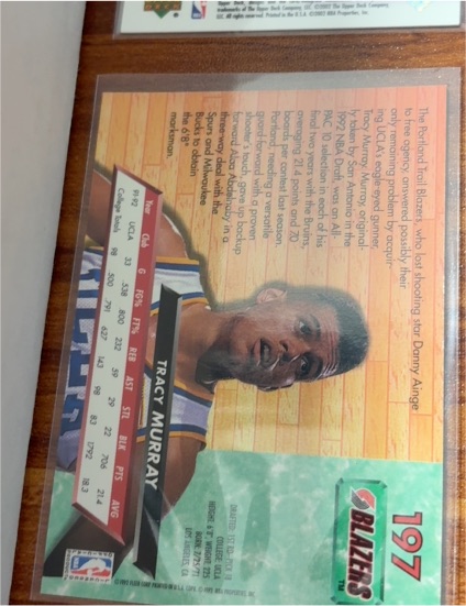 1996 Upper Deck #197 Tracy Murray — front