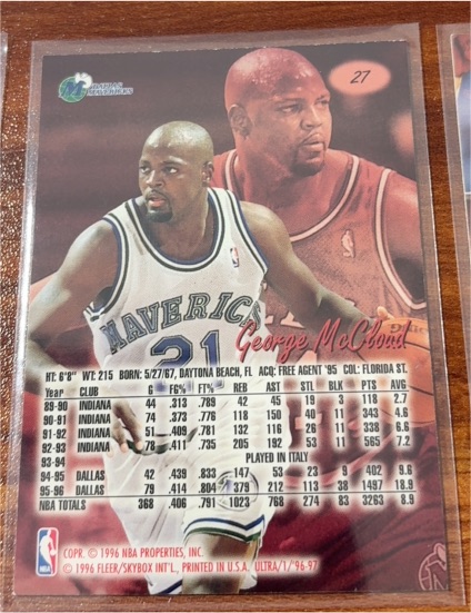 1996-97 Fleer Ultra #27 George McCloud — front