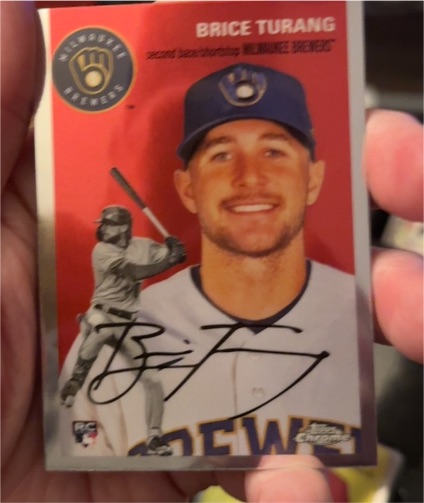 2023 Topps Chrome Platinum Anniversary #8 Brice Turang — front