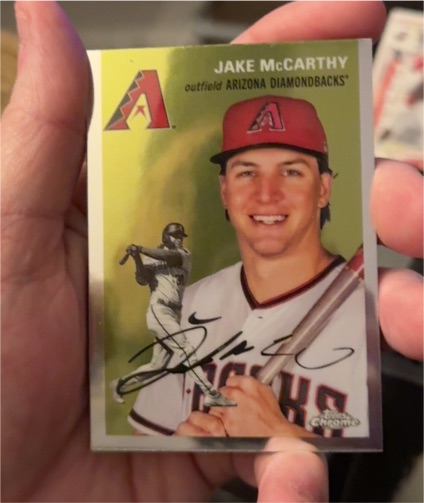 2023 Topps Chrome Platinum Anniversary #187 Jake McCarthy — front