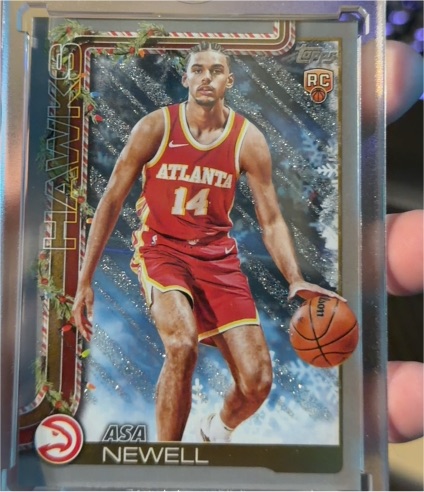 2025-26 Topps Holiday #H183 Asa Newell — front
