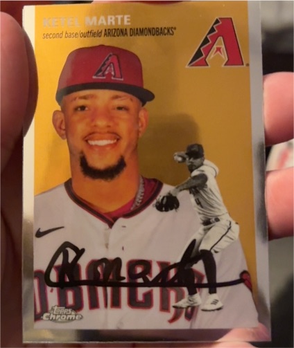 2023 Topps Chrome Platinum Anniversary #195 Ketel Marte — front