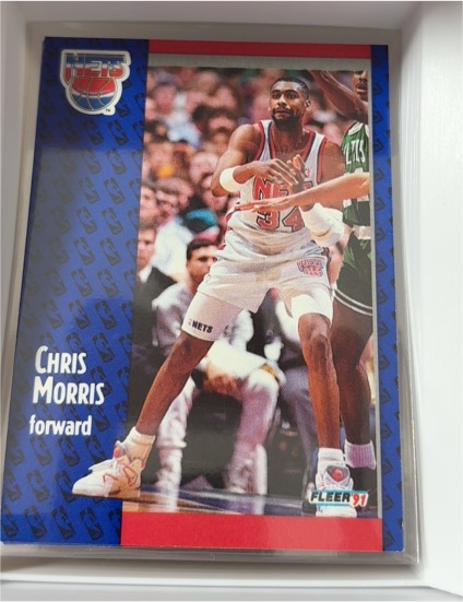 1991-92 Fleer #133 Chris Morris — front