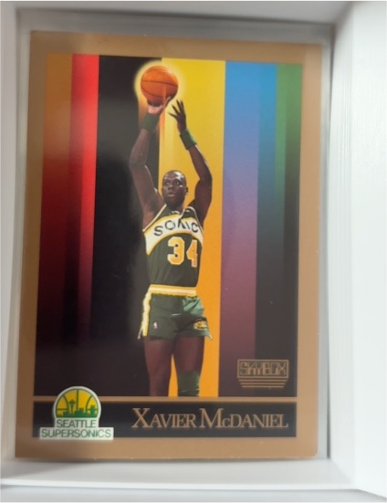 1990-91 SkyBox #269 Xavier McDaniel Seattle SuperSonics — front
