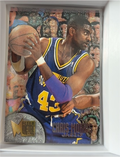 1995-96 Fleer Metal #201 Chris Morris Utah Jazz — front