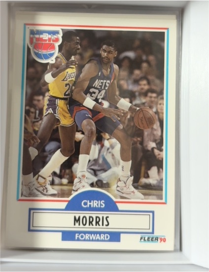 1990-91 Fleer #121 Chris Morris — front