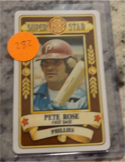 1982 Perma-Graphics Super Star #209 Pete Rose — front