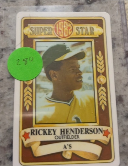 1982 Perma-Graphics Super Star Rickey Henderson — front