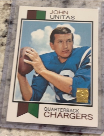 2000 Topps Reprint #R17 Johnny Unitas San Diego Chargers — front