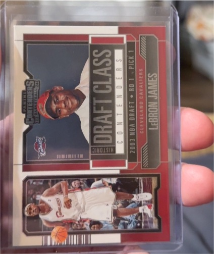 2023-24 Panini Contenders #4 LeBron James Historic Draft Class Contenders — front