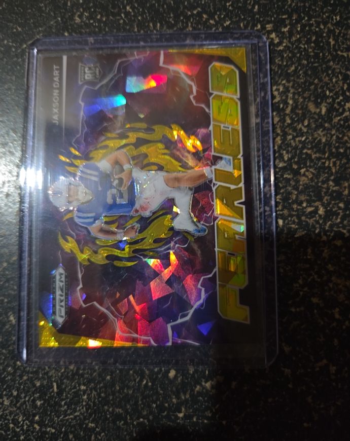2025 Panini Prizm Draft Picks #F-JDT Jaxson Dart Fearless — front