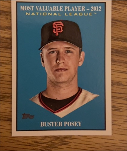 2025 Topps Update #MV-18 Buster Posey Most Valuable Player Insert — front