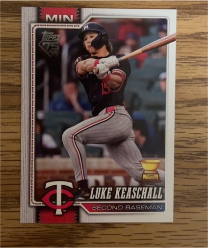 2026 Topps Series 1 #3 Luke Keaschall — front