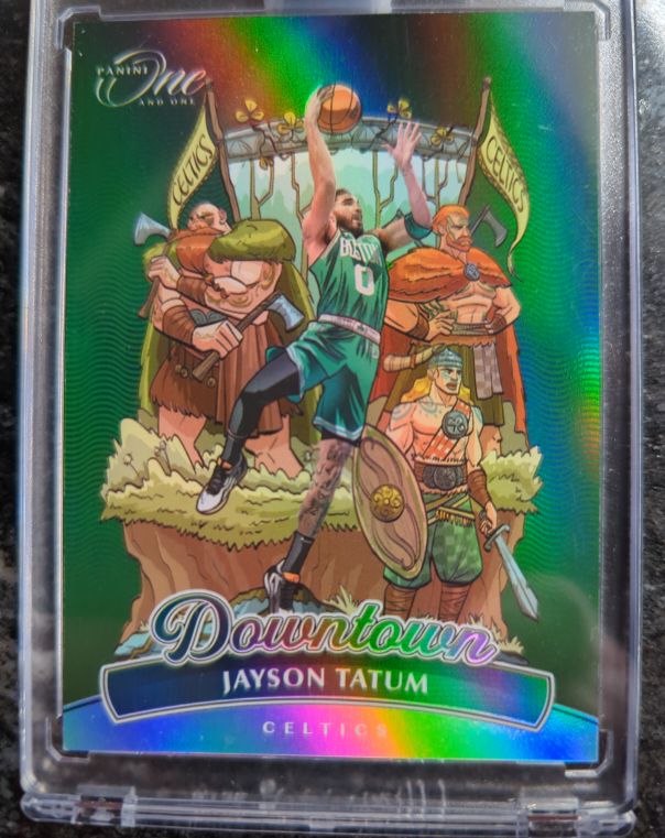 2024-25 Panini One and One Downtown #4 Jayson Tatum — front