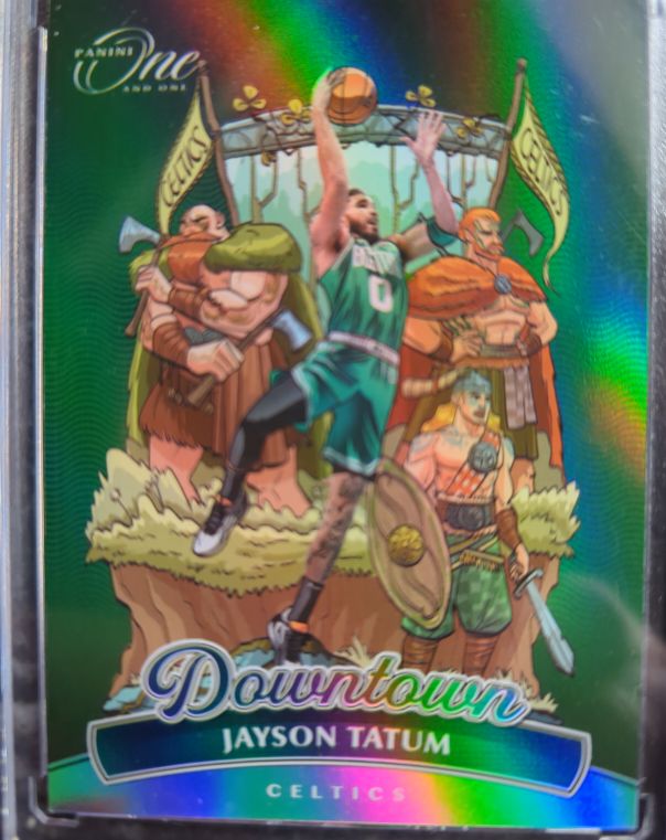 2024 Panini One and One Downtown #7 Jayson Tatum — front