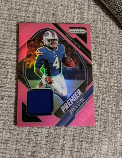 2025 Panini Prizm Premier Jerseys #PJY-JCK James Cook — front