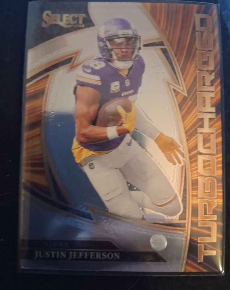 2025 Panini Select #8 Justin Jefferson Turbocharged — front