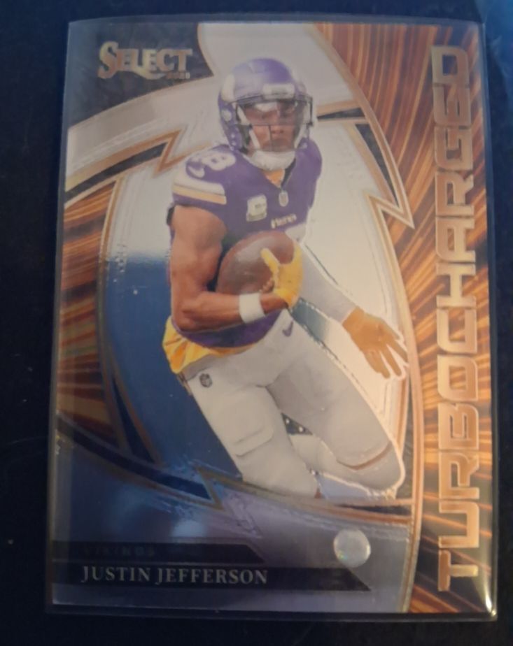2025 Panini Select #8 Justin Jefferson Turbocharged — front