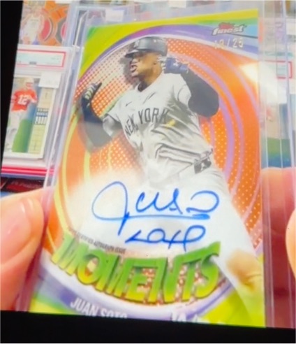 2025 Topps Finest Finest Moments #FMA-JS Juan Soto — front