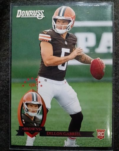 2025 Donruss #19 Dillon Gabriel Retro 1995 Cleveland Browns — front