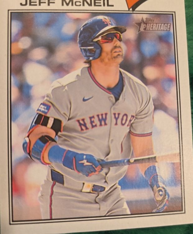 2026 Topps Heritage #54 Jeff McNeil — front
