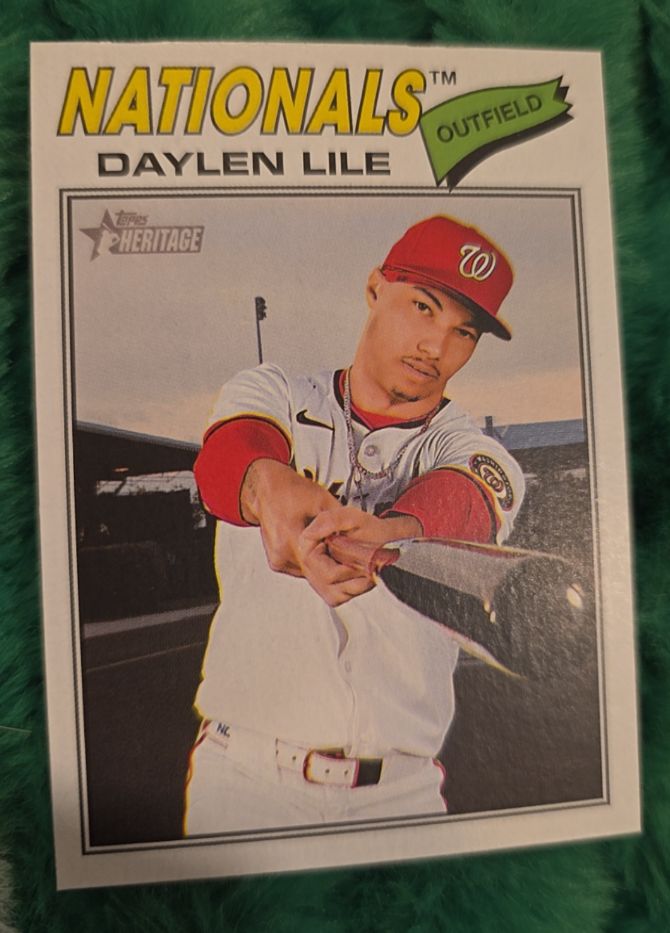 2026 Topps Heritage #124 Daylen Lile — front
