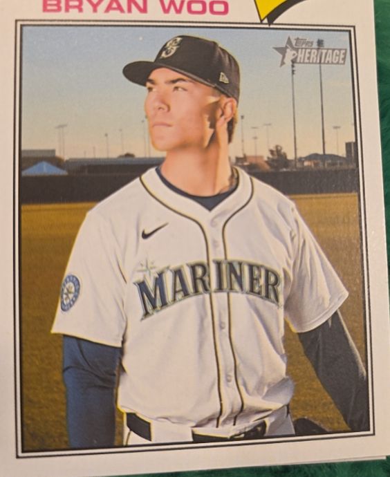 2025 Topps Heritage #494 Bryan Woo — front