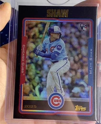 2025 Topps Archives Black Foilboard #263 Matt Shaw — front