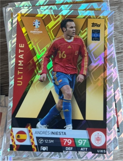2024 Topps Match Attax UEFA Euro #UXI5 Andrés Iniesta Ultimate XI — front