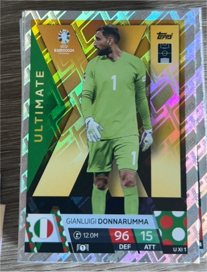 2024 Topps Match Attax UEFA EURO #UXI1 Gianluigi Donnarumma Ultimate XI — front