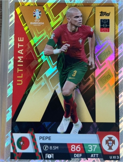 2024 Topps Match Attax UEFA Euro Ultimate XI #UXI3 Pepe — front