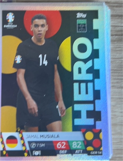 2024 Topps Match Attax UEFA Euro #GER14 Jamal Musiala — front