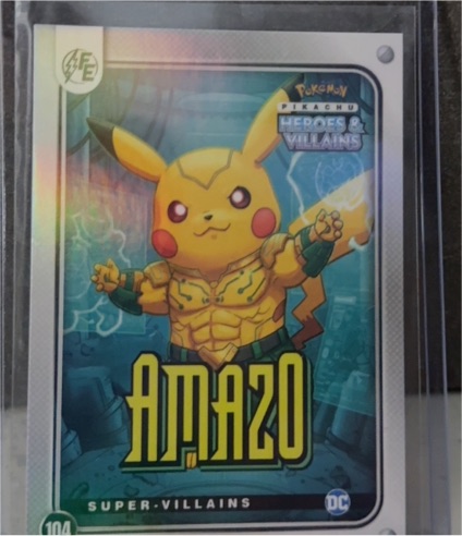 2023 4FE Pokemon Heroes & Villains Flash Edition #104 Pikachu Amazo — front