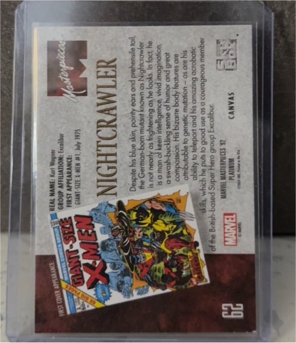 1992 Marvel Masterpieces '92 #C2 Nightcrawler — front