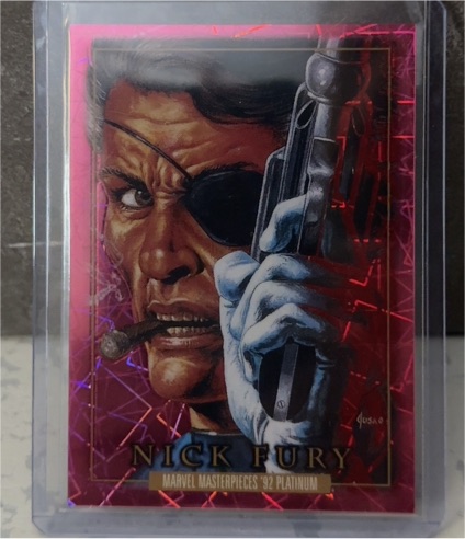 2024 Marvel Masterpieces '92 Platinum #64 Nick Fury — front