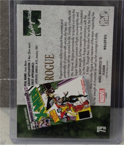 1992 SkyBox Marvel Masterpieces #79 Rogue — front
