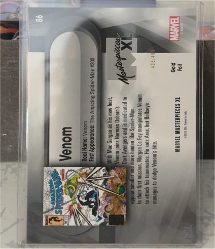 1992 Marvel Masterpieces #86 Venom — front
