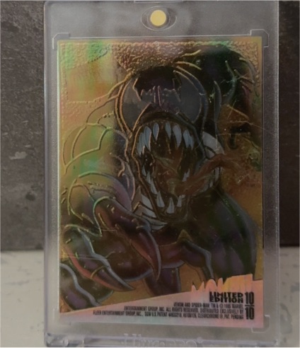 1995 Fleer Ultra Spider-Man ClearChrome #10 Venom Limited Edition — front