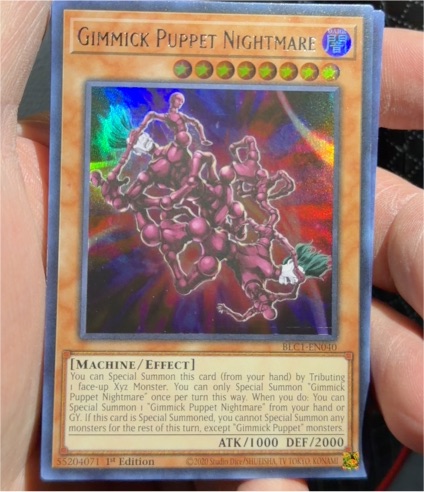 2020 Yu-Gi-Oh! BLC1-EN040 Gimmick Puppet Nightmare — front