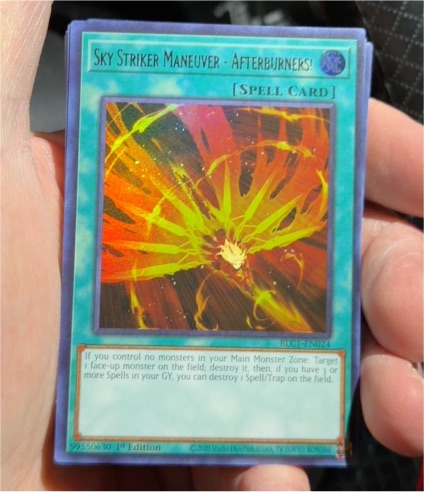 Yu-Gi-Oh! 2018 Battles of Legend: Light's Revenge BLC1-EN024 Sky Striker Maneuver - Afterburners! — front