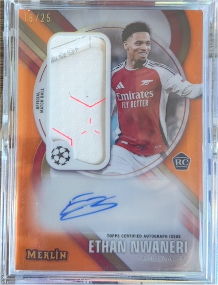 2024-25 Topps Merlin #18/25 Ethan Nwaneri — front