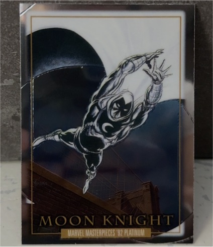1992 Marvel Masterpieces Platinum #51 Moon Knight — front