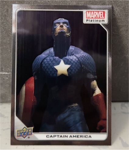 2023 Upper Deck Marvel Platinum #13 Captain America — front