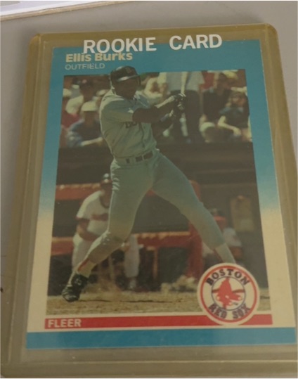1987 Fleer Update #U-15 Ellis Burks Rookie Card Boston Red Sox — front