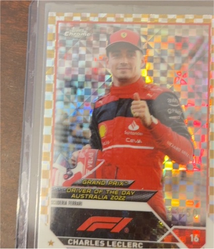 2023 Topps Chrome Formula 1 Grand Prix Driver of the Day Australia 2022 #166 Charles Leclerc — front