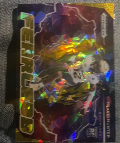 2025 Panini Prizm Draft Picks Fearless #F-THR Travis Hunter — front