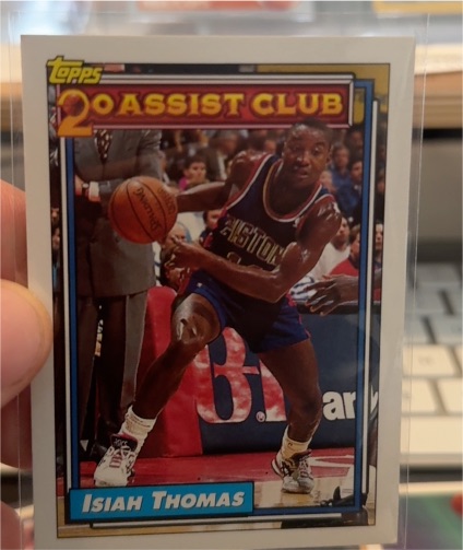 1993 Topps #219 Isiah Thomas 20 Assist Club — front